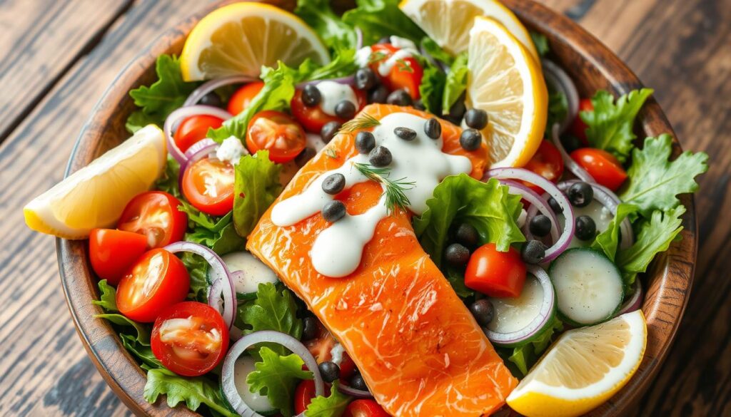 smoked salmon salad