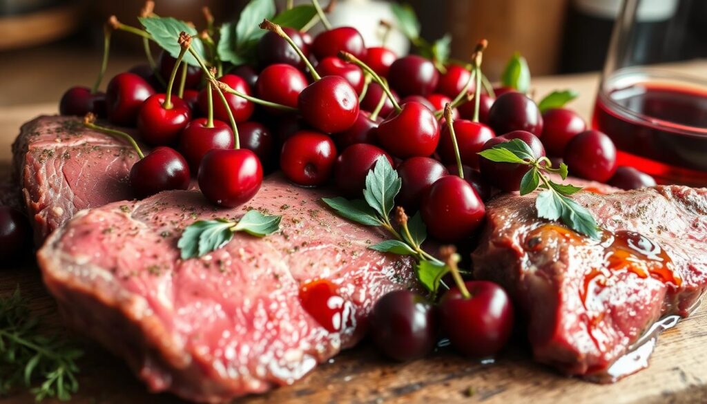 Fruity beef marinade