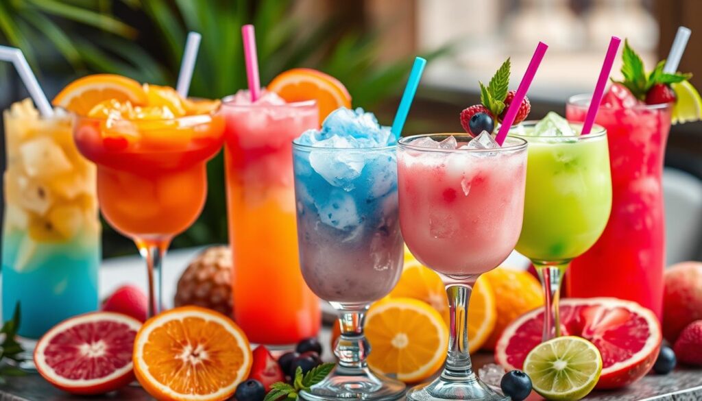 alcohol-infused slushie cocktails