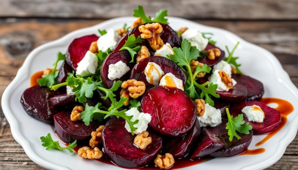 beet salad plating