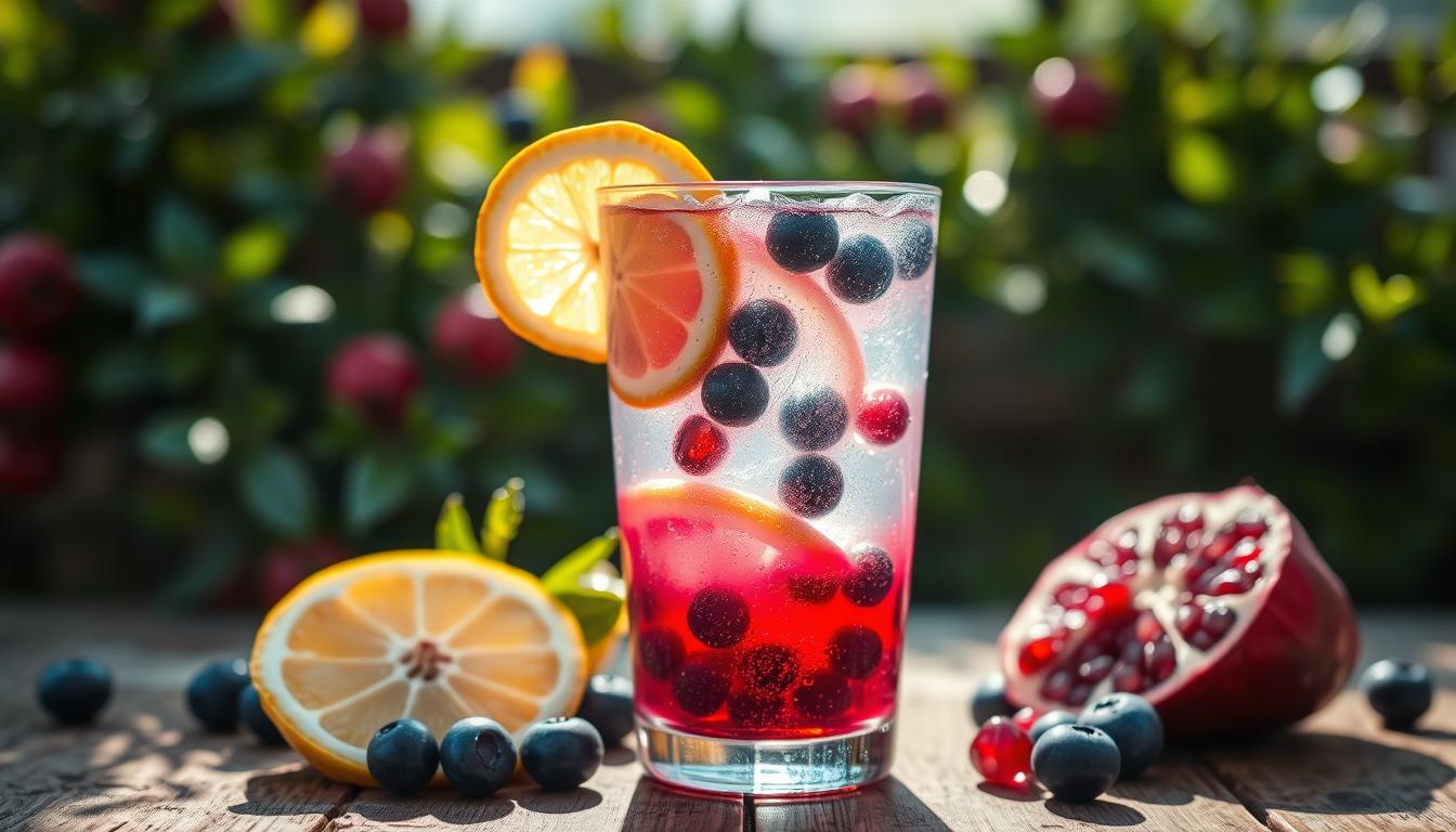 blueberry pomegranate lemonade