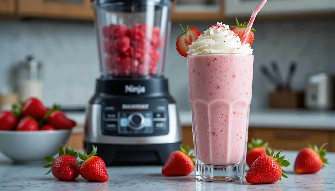 Ninja Slushi Strawberry Milkshake Recipe