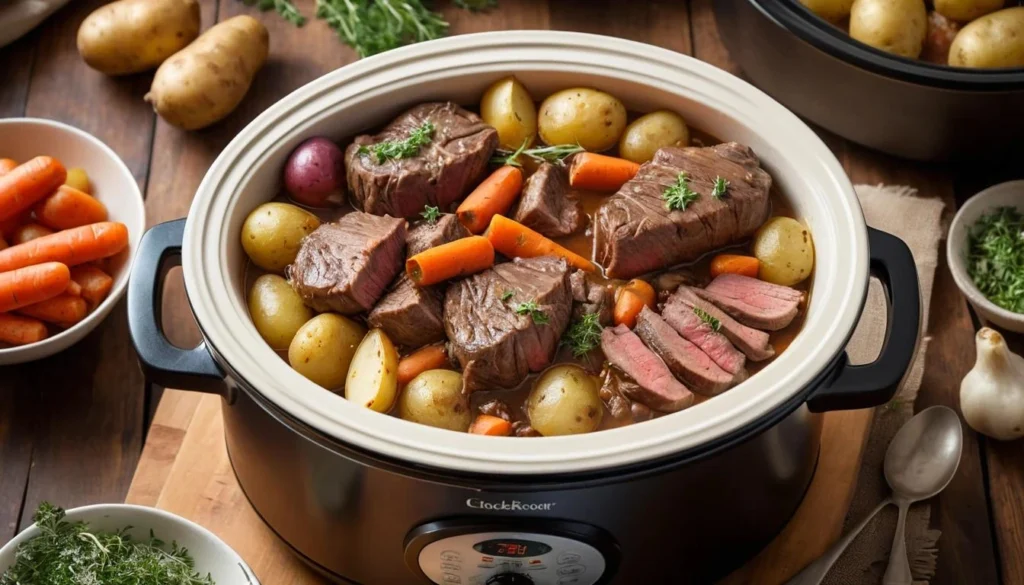 Crockpot Steak and Potatoes recipe