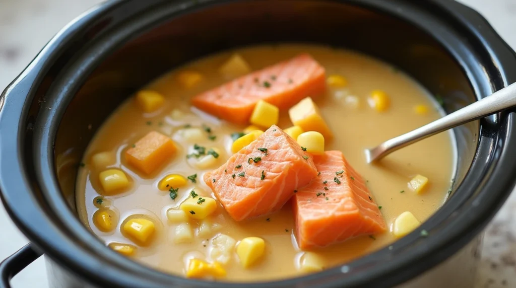 Canned Salmon Crockpot Recipes Salmon Chowder