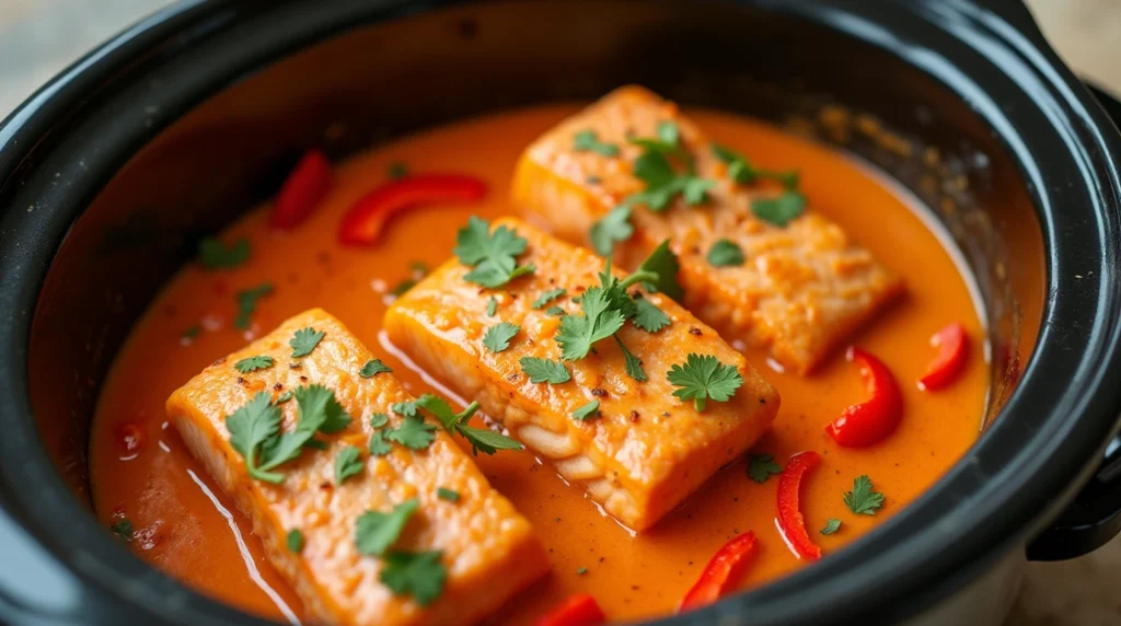 Creamy Coconut Curry Crockpot Recipes Salmon